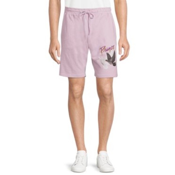 Prince Lavender Purple Drawstring Shorts NWT Medium Men’s Music Purple Rain - Picture 2 of 7